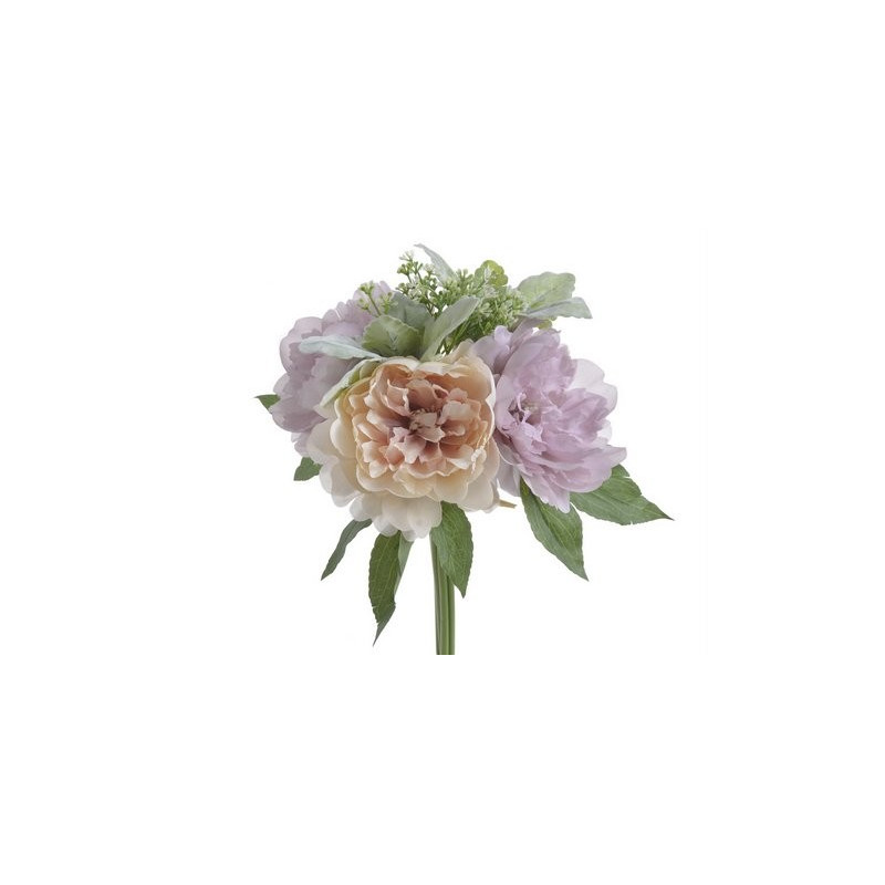 Bukiecik piwonii x3..32cm - sztuczna roślina