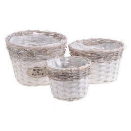 Osłonki 3szt/kpl...D15,20,25cm, H14,16,19cm