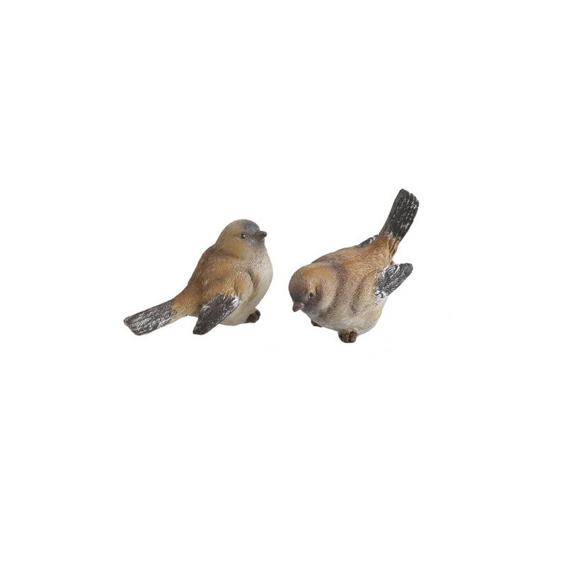 Ptak 8cm 2 sztuki/komplet- artykuł dekoracyjny
