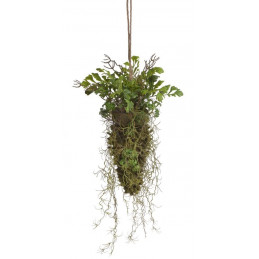 Kompozycja leśna z paprocią -sztucz.rosl.