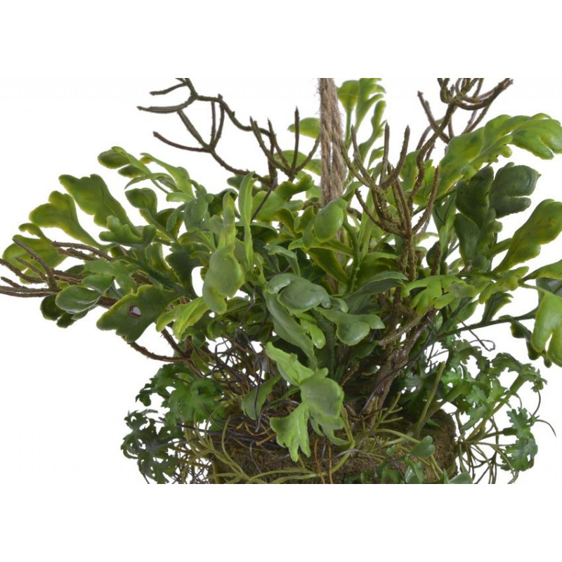 Kompozycja leśna z paprocią -sztucz.rosl.