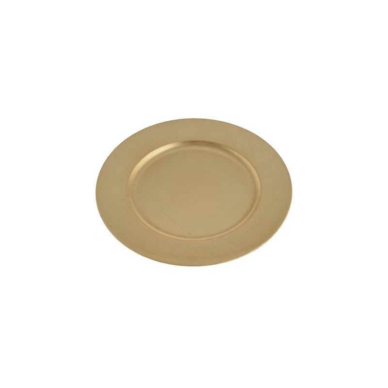 Talerz dekoracyjny 33cm GOLD..33x33x2cm