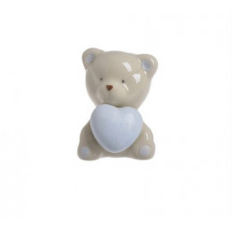 Miś z sercem 5cm - wyrób ceramiczny