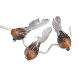 Ptak na klipie 6szt/pacz 12 cm