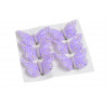 Motyl 8cm na klipie 6szt/kpl