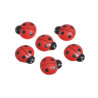 Biedronki nalepki w paczce 3cm, paczka/6 sztuk