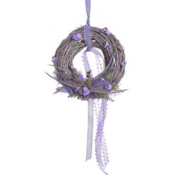 Wianek z kwiatami 30cm