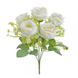 Bukiet róż x5...30 cm - sztuczna roślina