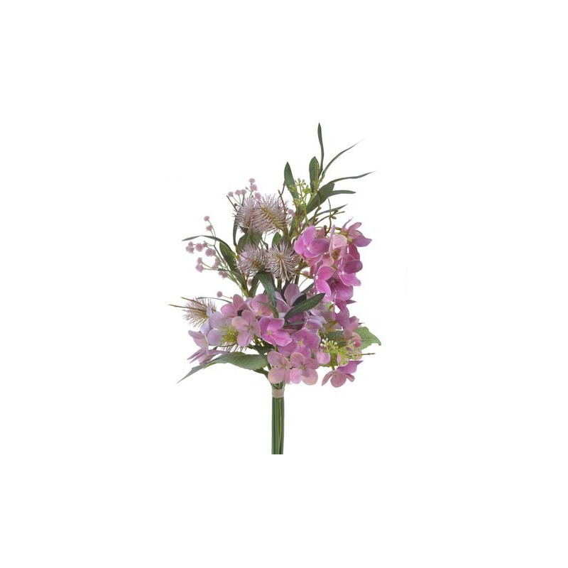 Bukiet z hortensją i gipsówką 59cm - sztuczna roślina