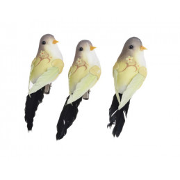 Ptaszek 12,5cm na klipie 3szt/kpl