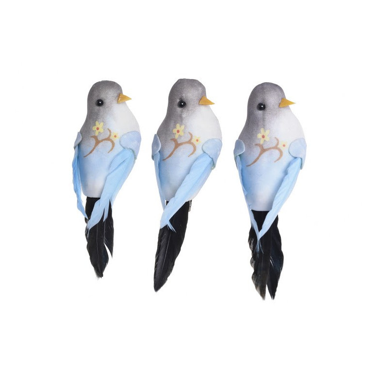 Ptaszek 12,5cm na klipie 3szt/kpl