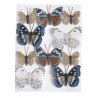 Motylki na klipie 8szt..7cm