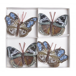 Motylki na klipie 8szt..7cm