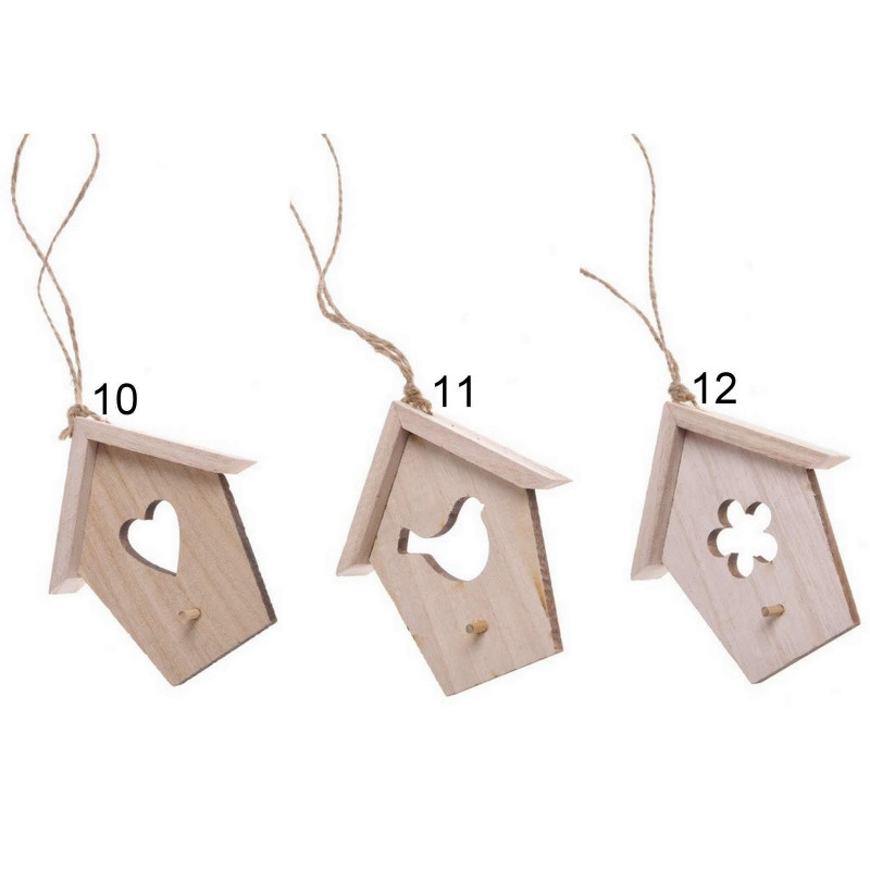 Budka naturalna 3wz, 4szt..11,5cm - komplet/4 sztuki MIX