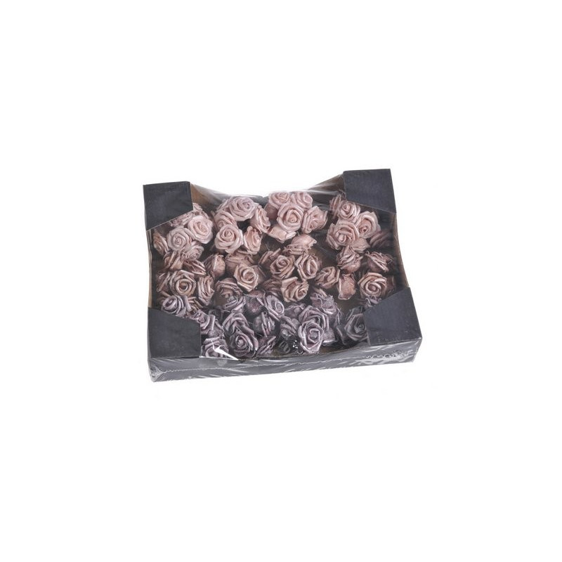 Różyczki 2,5cm 10szt-pęcz x 12..2,5cm - artykuł dekoracyjny