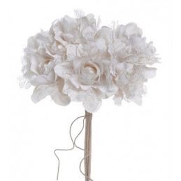 Bukiecik róży koronkowej 6szt..27cm - sztuczna roślina