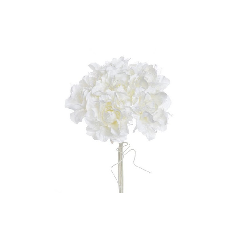 Bukiecik róży koronkowej 6szt..27cm - sztuczna roślina