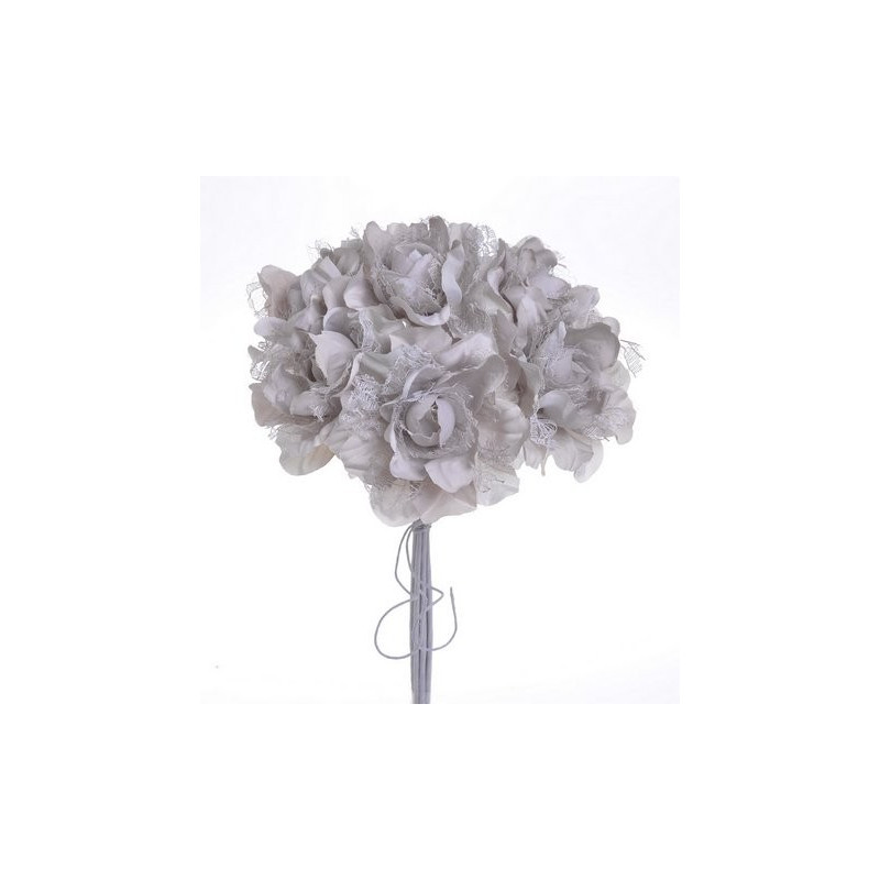 Bukiecik róży koronkowej 6szt..27cm - sztuczna roślina