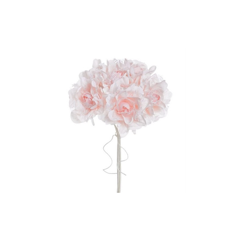 Bukiecik róży koronkowej 6szt..27cm - sztuczna roślina