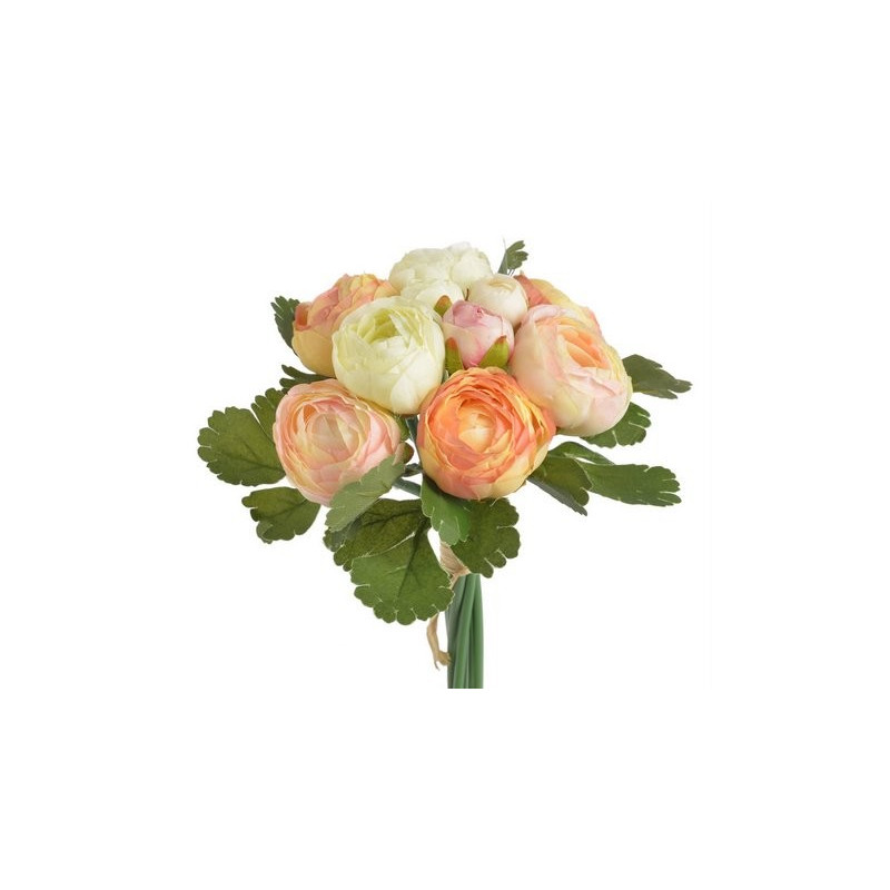 Ranunculus bukiet 7+3, 25 cm - sztuczna roślina
