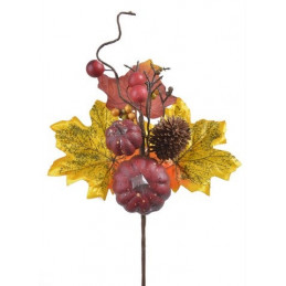 Pik jesienny z dynią 19 cm - art. dekoracyjny
