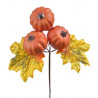 Pik jesienny z dynią x3...21 cm - art. dekoracyjny