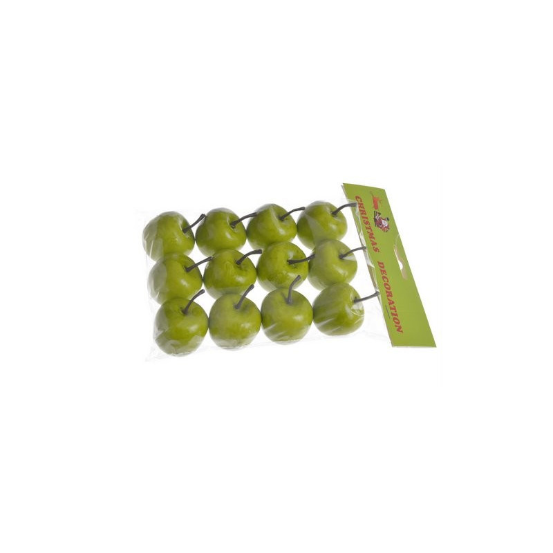 Jabłka 4cm, 12szt - sztuczny owoc