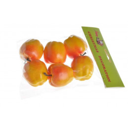 Jabłka 5cm, 6szt - sztuczny owoc