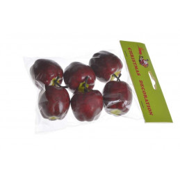 Jabłka 5cm, 6szt - sztuczny owoc