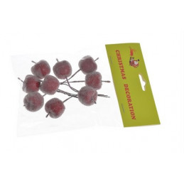 Jabłka w cukrze 8,5 cm, 9 szt/pacz - sztuczny owoc