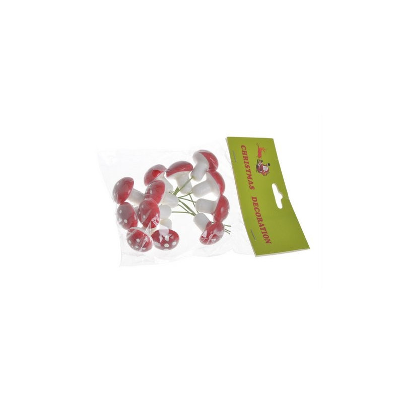 Sztuczne muchomory piki..9cm, 12szt/pacz