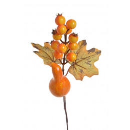 Gałązka z dynią..25,5 cm - art. dekoracyjny