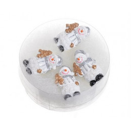 Bałwanek 4szt/kpl..3,5cm - artykuł dekoracyjny