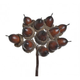 Żołędzie 12/pęczek..x12 - artykuł dekoracyjny MAT.DK.BROW