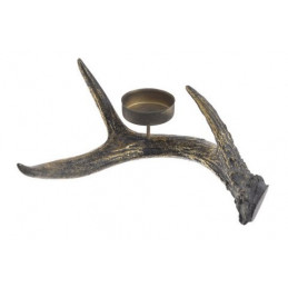 Róg jelenia świecznik.20x8cmH - art. dekoracyjny