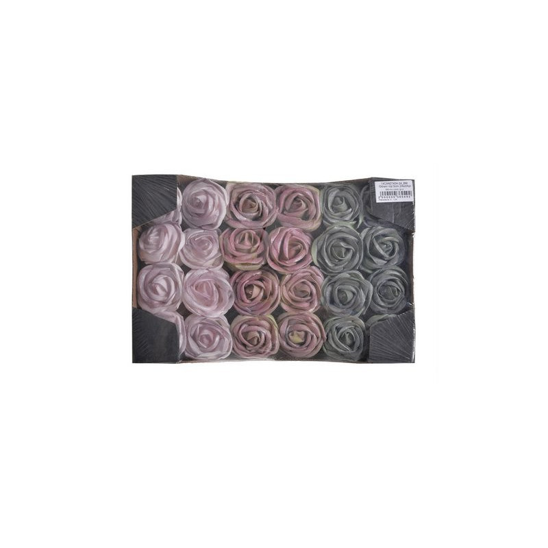 Główki róż piankowych 5cm 24szt/kpl - artykuł dekoracyjny
