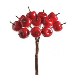 Jabłka mini-mini...11,5 cmH...12szt-pęczek x12 sztuk