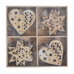 Świąteczny mix w paczce 12 zawieszek