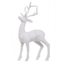 Renifer - świąteczny art. dek...25cm WHITE