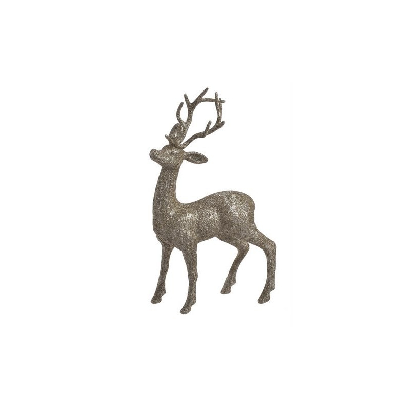 Renifer - świąteczny art. dek...25cm CHAMPAGNE