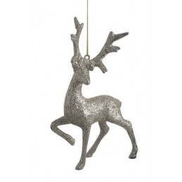 Renifer 16 cm zawieszka CHAMPAGNE