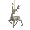 Renifer - świąteczny art. dek...25cm CHAMPAGNE