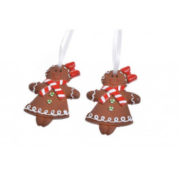 Zawieszki piernikowe laleczki 2 szt/kpl...6,5 cm