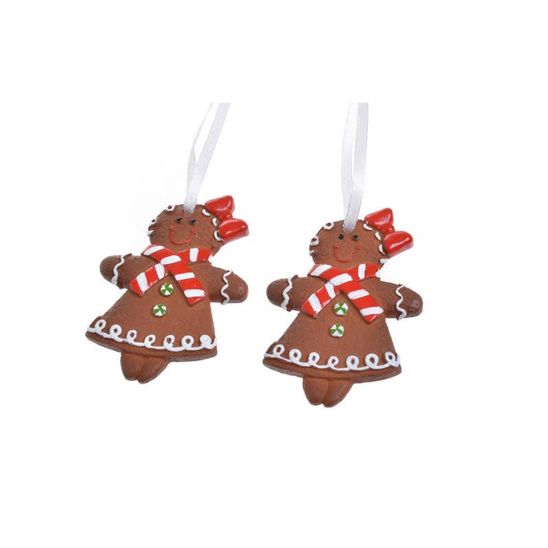 Zawieszki piernikowe laleczki 2 szt/kpl...6,5 cm