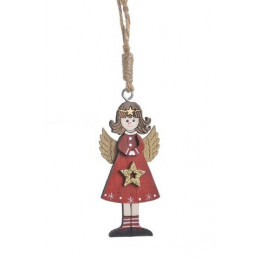 Anioł 4szt/pacz...7,5 cm - drewniana zawieszka