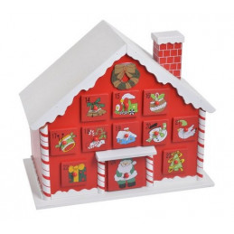 Kalendarz adwentowy domek