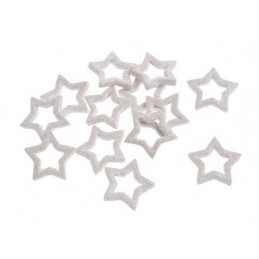 Gwiazdki wykrawane w paczce 3,5cm, 24pcs/paczka