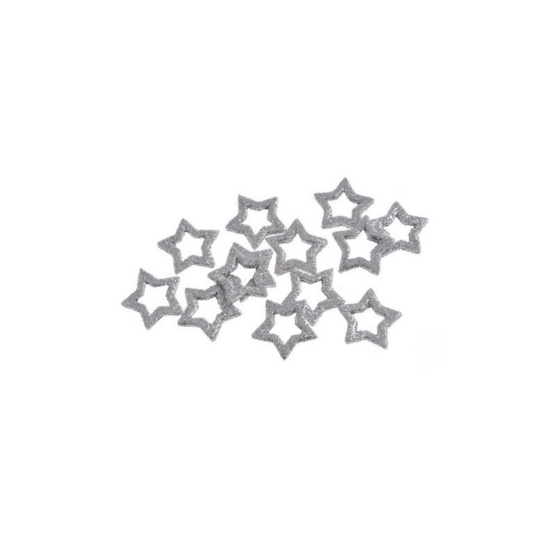 Gwiazdki wykrawane w paczce 3,5cm, 24pcs/paczka