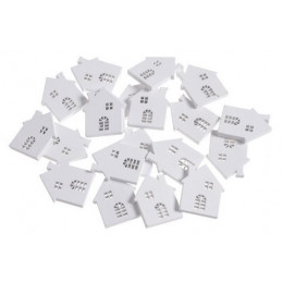 Drewienka domki 4cm 20 sztuk/paczka