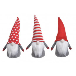 Krasnal..38cm mix 3 wzorów kpl